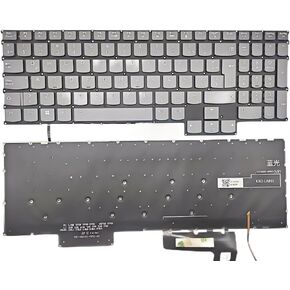 Laptop Replacement Latin Spanish Layout Keyboard for Lenovo IdeaPad Gaming 3 15ARH7 15IAH7 16ARH7 16IAH7, LOQ 15APH8 15IRH8 16APH8 16IRH8 82XU 82XW Laptop Keyboard White Backlit