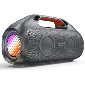 مكبر صوت بلوتوث 100 واط ، صندوق توازن لاسلكي في الهواء الطلق مع باس قوي ، أضواء RGB ، IPX7 مقاوم للماء | 30H اللعب | USB-C |
