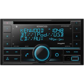 Kenwood DPX504BT Double DIN in-Dash CD Receiver with Bluetooth | Car Stereo CD Receiver with Amazon Alexa Voice Control | High-Contrast 3-line Display with Variable-Color Illumination