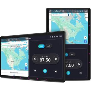 JOYING Double Din Car Stereo Manual Rotation Car Radio 15.1 inch Android 13 Head Unit 8GB+128GB with CarPlay & Android Auto, Mirror Link, AM/FM, Bluetooth(JY-UTD15N8-MR)