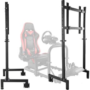 Dardoo Monitor Mount Vertical, Freestanding, Fits 27-65 Inch Monitors, VESA 75x75mm-400x400mm, 220 lbs Max Weight, Easy Installation, Adjustable, Comfortable Gaming Experience