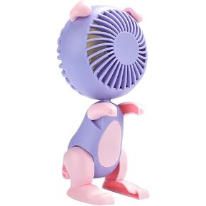 BestAlice Portable Fan, Mini Cute Puppy Desk Fan Small Quiet, 3 Speed Adjustable Desktop Personal Fan with USB Rechargeable Battery, Cute Shape Design Small Desk Fan for Home Office Bedroom Indoor in Saudi Arabia