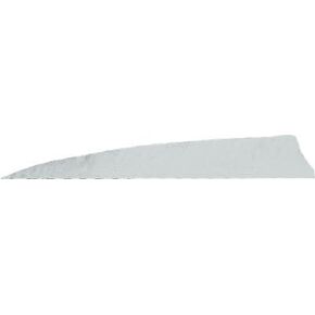 Gateway Shield Cut Feathers Flo White 4 in. LW 50 pk.