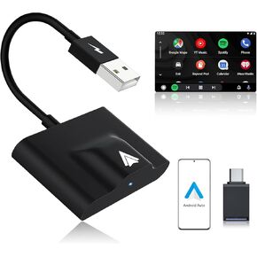 محول Wireless Auto Auto Auto متوافق مع Samsung/Google/Pixel ، إلخ ، محول سيارة Android Auto Car اللاسلكي تحويل المصنع إلى اتصال بلوتوث لاسلكي ومستقر in Kuwait