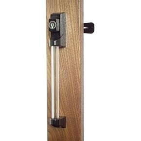 Internatonal Resources, Inc. Storm Door Hardware Surface Mount-Lucite Clear Tube- 1-1/4 Inch Thick Door