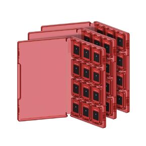 GENKI Mimic Chest Case for Nintendo Switch 2 - 36 Cartridge Storage, Compact Switch Game Organizer with Customizable Spines, Secure Snap-Fit Slots (3 Pack)