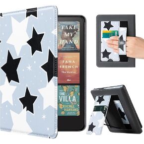 COBAK CASE مع Stand for Kindle Paperwhite 12th Gen 2024 تم إصداره (7 ") و kindle Colorsoft Signature Edition - غطاء جلدي متين مع إيقاظ النوم التلقائي ، فتحة البطاقة ، ميزة حزام اليد