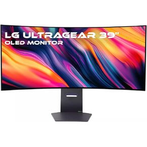 LG Ultragear 39" OLED UWQHD, 3440 x 1440, Curved Gaming Monitor, HDR10, 240Hz, 21:9, 0.03ms Response Time, NVIDIA® G-SYNC® Compatible & AMD FreeSync™ Premium Pro, Built-in Speakers (Renewed)