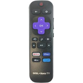 Ceybo OEM استبدال التحكم عن بُعد لجميع أجهزة تلفزيون Onn Roku Smart 100005395 100005396 100005397 يشمل Netflix و Disney+و Apple TV واختصارات الفيديو الأولية ، وليس للعصا/Box/Express (3026000173)