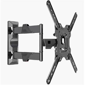 P4 32"-55" Retractable 3 Arm Swing Full Motion 70kg Tv Wall Mount Articulating Bracket with Adaptor 400x400 Hide Cable