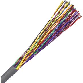 CAT3 Cable, 25 Pair, UTP, Riser Rated (CMR), Solid Bare Copper - Grey - 250ft