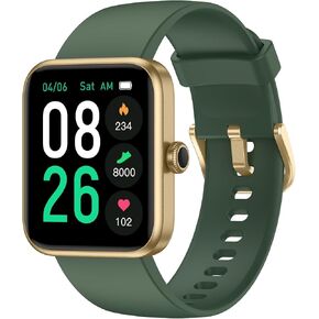 EURANS Smart Watch 45mm, AMOLED Fitness Watch with Heart Rate/Sleep Monitor Steps Calories Counter, IP68 Waterproof Activity Tracker Compatible with Android iOS
