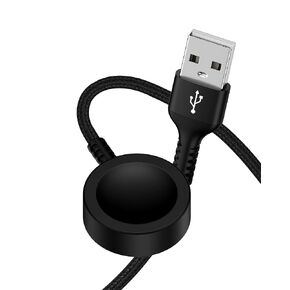 Watch Charger Cable for Apple Watch, Compatible with iPhone iWatch Series 10 9 8 7 6 5 4 3 2 1 Ultra SE SE2, Magnetic Fast Charging Braided USB Cord, Wireless Smartwatch Dock Cargador Pad for Travel