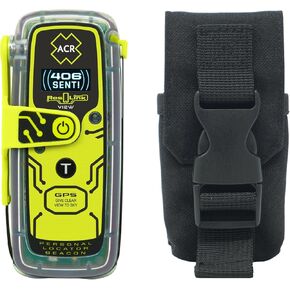New ACR ResQlink View 425 PLB with Pouch and Carabiner Bundle