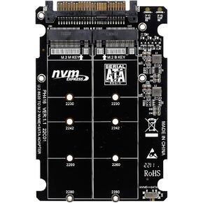 PH416 M.2 NVMe PCIe3.0 X4 to U.2 SFF8639 Extension Card 6G Support 2.5in SSD Bkey Mkey 2230 2242 2260 2280 (PH416BOX)