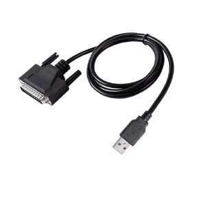 RS232/USB A 2.0 to D-sub 25pin Male Program Cable for Teledyne ISCO D-Series USB Pump Controllers P/N 68-1247-504 480-7996-00(1M,USB A -DB25 Male)