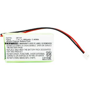 460mAh BP74R Battery Compatible with Dogtra 2300NCP, 2302NCP, 2500B, 2500T, 2502B, 2502T, 3500NCP, 3502NCP, 2300-NCP Advance, 2302-NCP Advance, 3500-NCP Super-X, 3502-NCP Super-X Receiver