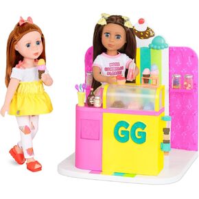 Glitter Girls – 14-inch Poseable Doll Set – Brown Hair & Brown Eyes – Christmas Tree, Holiday Ornaments & Outfit – Toys for Kids 3 Years+ – Eve & GG Holiday Tree Playset in Kuwait