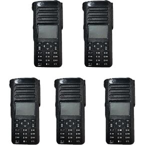 5Pack Repair Kit Housing Case Front Cover with Speaker LCD Display Mainboard Compatible for XPR7550E