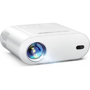 GooDee Smart Viedo Projector 4K with WiFi and Bluetooth, 1000ANSI Brightness Auto Keystone Focus Mini Movie Projector Portable for Home Theather Indoor/Outdoor