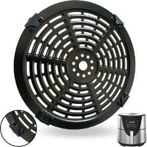 8QT Air Fryer Grill Pan for Bella Pro Series 8Qt Air Fryers ، Air Fryer Grill Grisper Plate Rack Rack Rack Skring Grid For 8 Quart Bella Air Fryers ، Nonstick ، ​​Safe Safe
