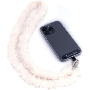 Giena - Puff - Cell Phone Strap - Cell Phone Lanyard - Cell Phone Lanyards for Around The Neck - [Compatible with All Smartphones] (Gray)
