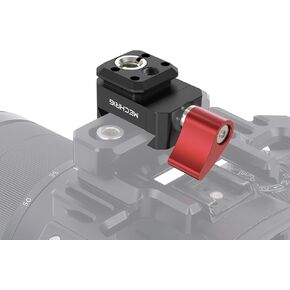 NATO Rail Clamp with 1/4 & 3/8 Screws - Dual ARRI Locating Pin & NATO Slot for DJl RS3/RSC2/MOZA Stabilizer Fits Magic Arms 62044