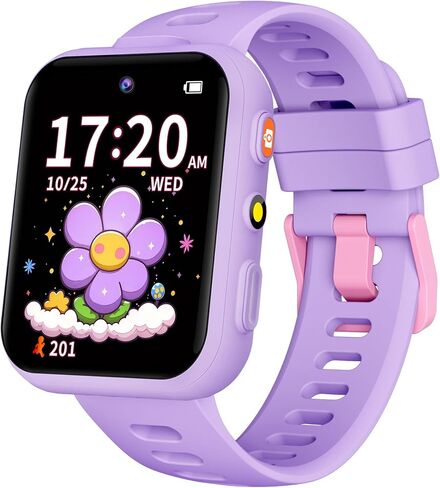 Smart Watch for Kids, Kids Watch with 2 Cameras, 30 Puzzle Games, Learning Cards, Video Music Player, Audiobooks, Pedometer, Alarm Clock, Torch, Birthday Gifts Toys for Kids Girls 4-10 in Saudi Arabia