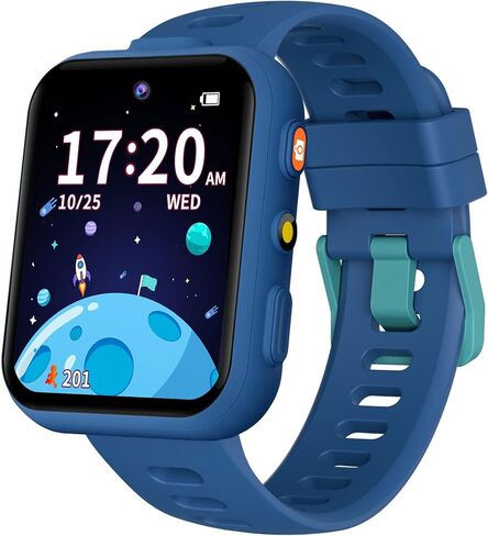 Smart Watch for Kids, Kids Watch with 2 Cameras, 30 Puzzle Games, Learning Cards, Video Music Player, Audiobooks, Pedometer, Alarm Clock, Torch, Birthday Gifts Toys for Kids Girls 4-10 in Saudi Arabia