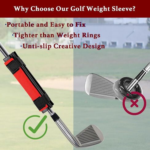 Golf Swing Weights Stripe Golf Club Weight for Practice, Training and Warm Up Golf Accessory Equipment Tool for Golf in Saudi Arabia