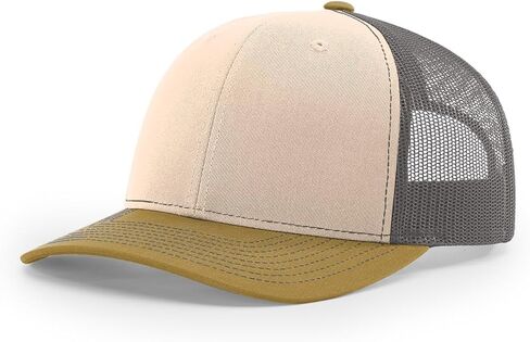 Richardson 112 Trucker Hat Structured Classic Adjustable 6 Panel Snapback Cap One Size Fits Most Adults, Men, Women or Youth in Saudi Arabia