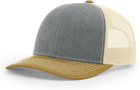 Richardson 112 Trucker Hat Structured Classic Adjustable 6 Panel Snapback Cap One Size Fits Most Adults, Men, Women or Youth in Saudi Arabia