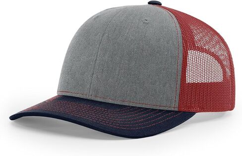 Richardson 112 Trucker Hat Structured Classic Adjustable 6 Panel Snapback Cap One Size Fits Most Adults, Men, Women or Youth in Saudi Arabia