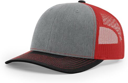 Richardson 112 Trucker Hat Structured Classic Adjustable 6 Panel Snapback Cap One Size Fits Most Adults, Men, Women or Youth in Saudi Arabia