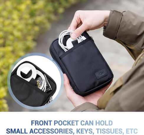 KIWIFOTOS Travel Cell Phone Pouch Belt Pouch, Dual Phone Holster Crossbody Bag with Shoulder Strap for iPhone 16 15 14 Pro Max Case Holder with Neck Lanyard Smartphone Walking Passport Wallet in Saudi Arabia