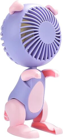 BestAlice Portable Fan, Mini Cute Puppy Desk Fan Small Quiet, 3 Speed Adjustable Desktop Personal Fan with USB Rechargeable Battery, Cute Shape Design Small Desk Fan for Home Office Bedroom Indoor in Saudi Arabia