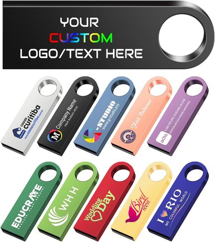 محرك أقراص فلاش USB المعدني المخصص ، محركات الإبهام المصغرة 4 جيجابايت ، محفوظة شعارك للمكتب/المدرسة/الشركة الإعلانات/التصوير الفوتوغرافي - تخصيص النص والشعار الحصري in Kuwait