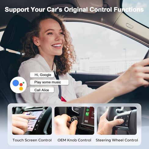 محول Wireless Auto Auto Auto متوافق مع Samsung/Google/Pixel ، إلخ ، محول سيارة Android Auto Car اللاسلكي تحويل المصنع إلى اتصال بلوتوث لاسلكي ومستقر in Kuwait