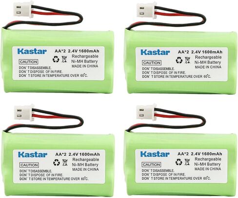 Kastar 4-Pack Battery Replacement for Vtech CS612952, CS612954, CS-6128, CS-6128-31, CS-6128-32, CS-6128-41, CS-6128-42, CS-6129, CS-6129-2, CS-6129-3, CS-6129-31, CS-6129-32, CS-6129-41, CS-6129-52 in Saudi Arabia