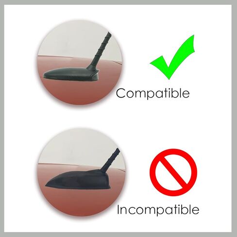 Ramble- for KIA Soul-(2010-2016) | Automotive Roof Antenna Mast Replacement, Car Modification, Functional Shark Fin Cover (Black) in Saudi Arabia