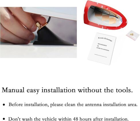 Ramble- for KIA Soul-(2010-2016) | Automotive Roof Antenna Mast Replacement, Car Modification, Functional Shark Fin Cover (Black) in Saudi Arabia