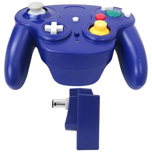Icelily Upgrade Wireless Game Controller with Adapter Compatible for Nintendo Gamecube Retro GC NGC - Silver in Kuwait
