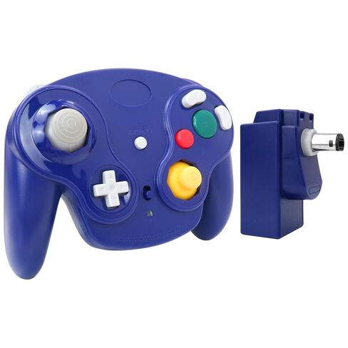 Icelily Upgrade Wireless Game Controller with Adapter Compatible for Nintendo Gamecube Retro GC NGC - Silver in Kuwait