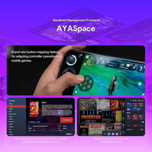 Aya Neo Pocket DMG: وحدة تحكم ألعاب محمولة مع 3.92 "شاشة OLED ، ذاكرة الوصول العشوائي 12 جيجابايت ، تخزين 256 جيجابايت ، Wi-Fi 6 ، Bluetooth 5.3 ، Snapdragon G3x Gen 2 ، Android 13 ، 6000mah بطارية in Saudi Arabia