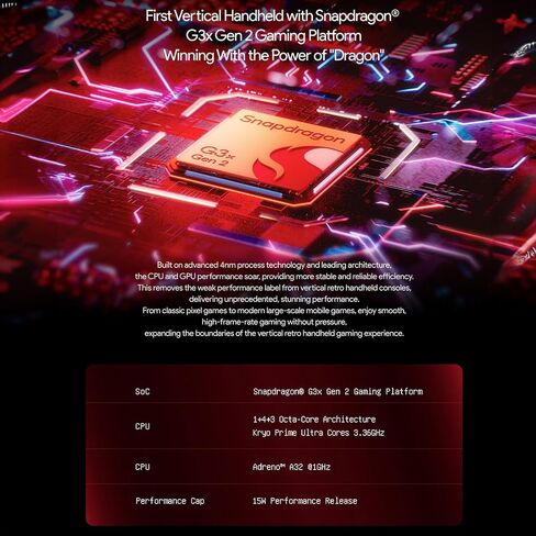 AYA NEO Pocket DMG: Handheld Gaming Console with 3.92" OLED Display, 12GB RAM, 256GB Storage, Wi-Fi 6, Bluetooth 5.3, Snapdragon G3x Gen 2, Android 13, 6000mAh Battery in Saudi Arabia