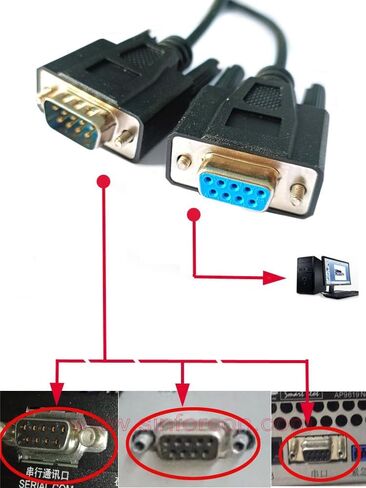 940-0024 DB9F RS232 to DB9M Communication Cable for APC Smart-UPS SUA1000 SUA1500 Serial Cable, 6FT,Black(Replacement Cable) in Kuwait