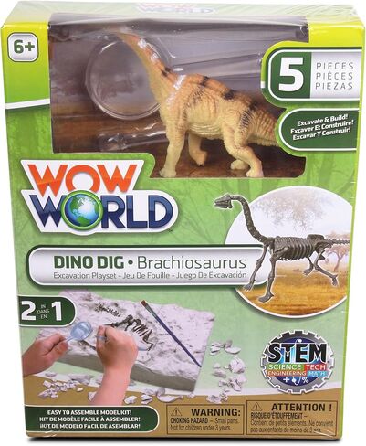 katz trimming / trims unlimited Wow World Dino DIG Excavation Playset STEM Science Tech Math 2 in 1-Brachiosaurus , Triceratops , Pterodactyl (Triceratops 3273) in Kuwait
