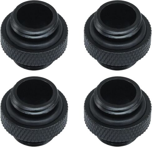 2 حزمة G1/4 "الذكور 5 مم إلى موسع الذكور ، موصل تبريد المياه المناسب لنظام تبريد مياه الكمبيوتر ، الأسود in Kuwait