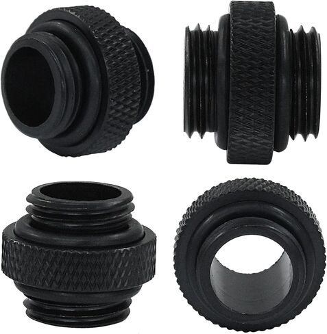 2 حزمة G1/4 "الذكور 5 مم إلى موسع الذكور ، موصل تبريد المياه المناسب لنظام تبريد مياه الكمبيوتر ، الأسود in Kuwait