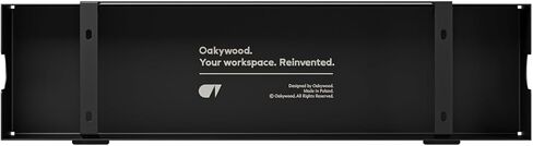 Oakywood - Underdesk Cable Management - Cable Duct Black for Desk, Table, Standing Desk - Hinged, Made of Metal - 15.5 x 60 x 10 cm - White in Kuwait